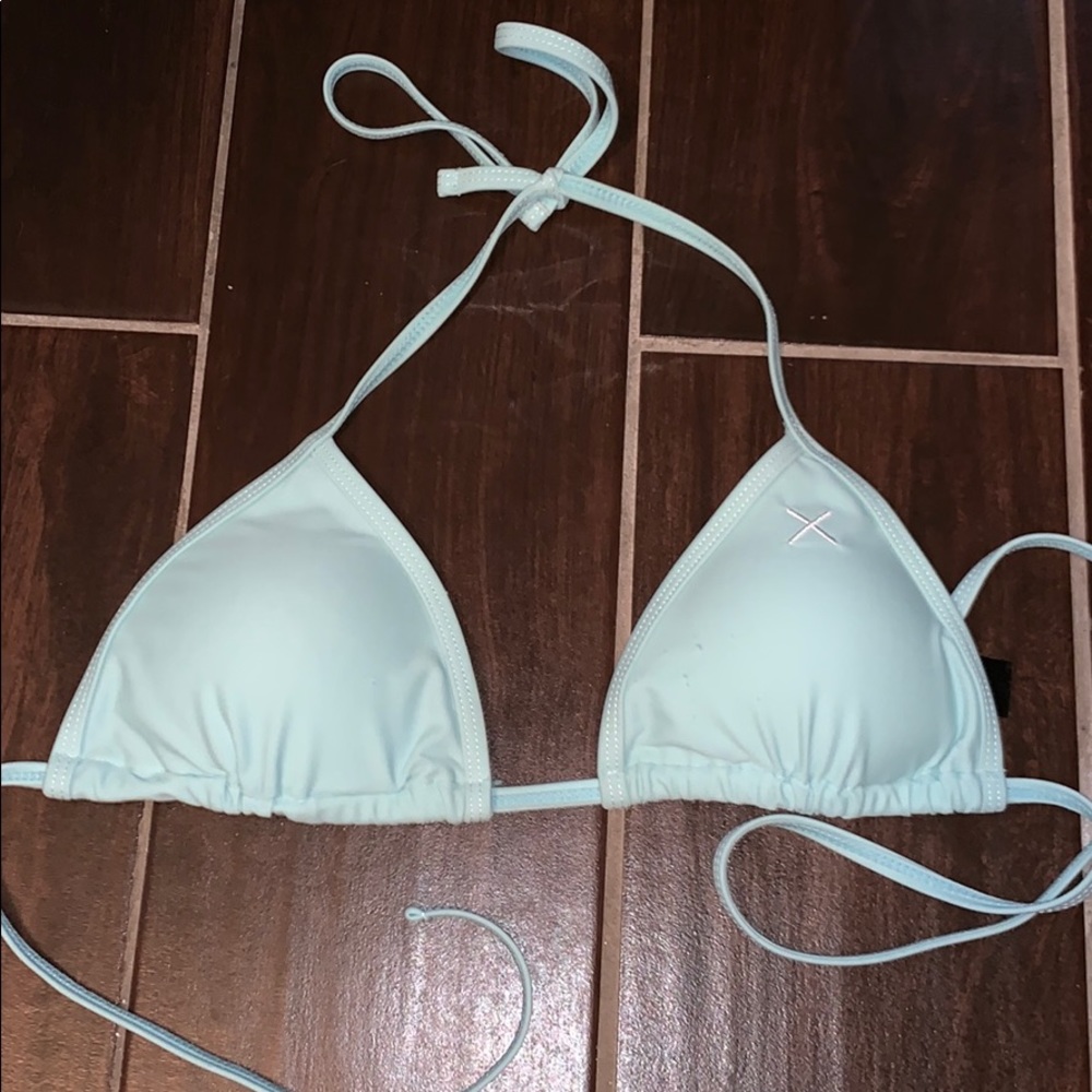 Light Blue BoutineLA Bikini Top